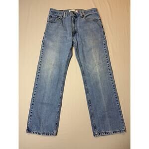 Mens Levi’s 505 Straight Fit 33x30 Light Wash Denim Jeans